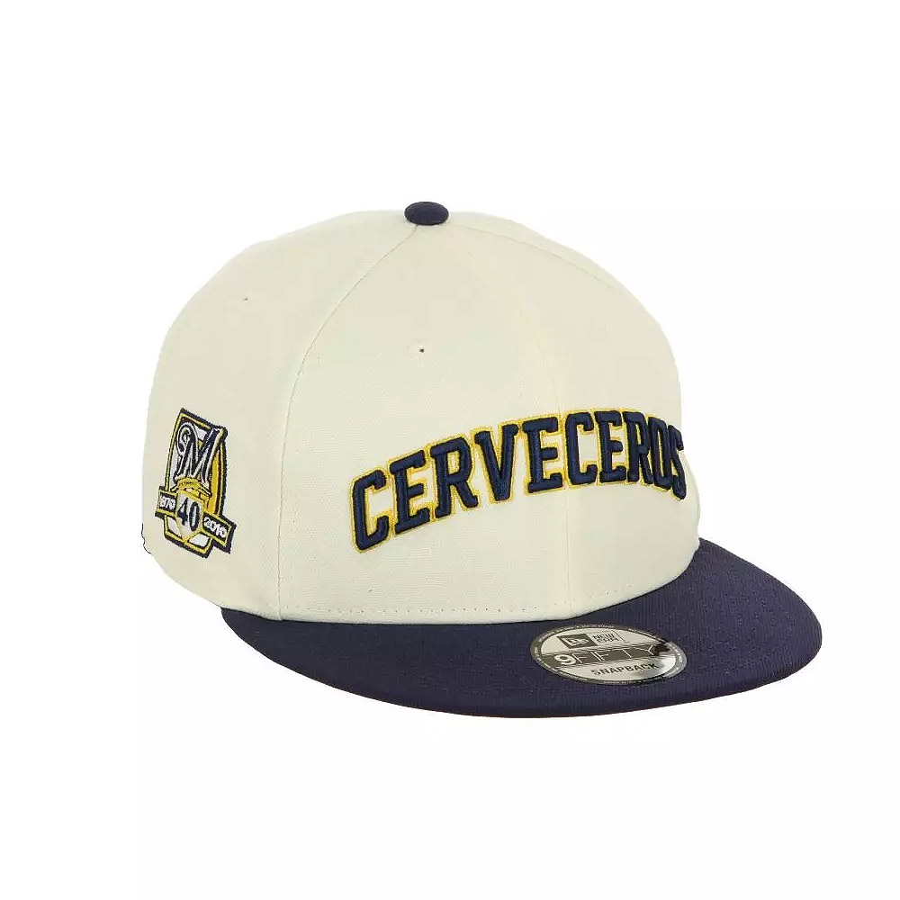 Jockey Gorra New Era 9Fifty Milwaukee Brewers MLB Hispanic White
