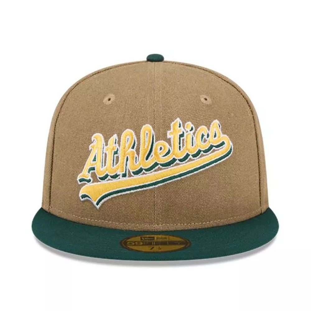 Gorro New Era 59fifty MLB Oakland Athletics Canvas Crown Cafe