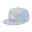 Jockey Gorra New Era 9Fifty New York Yankees MLB Denim Patchwork Open Blue
