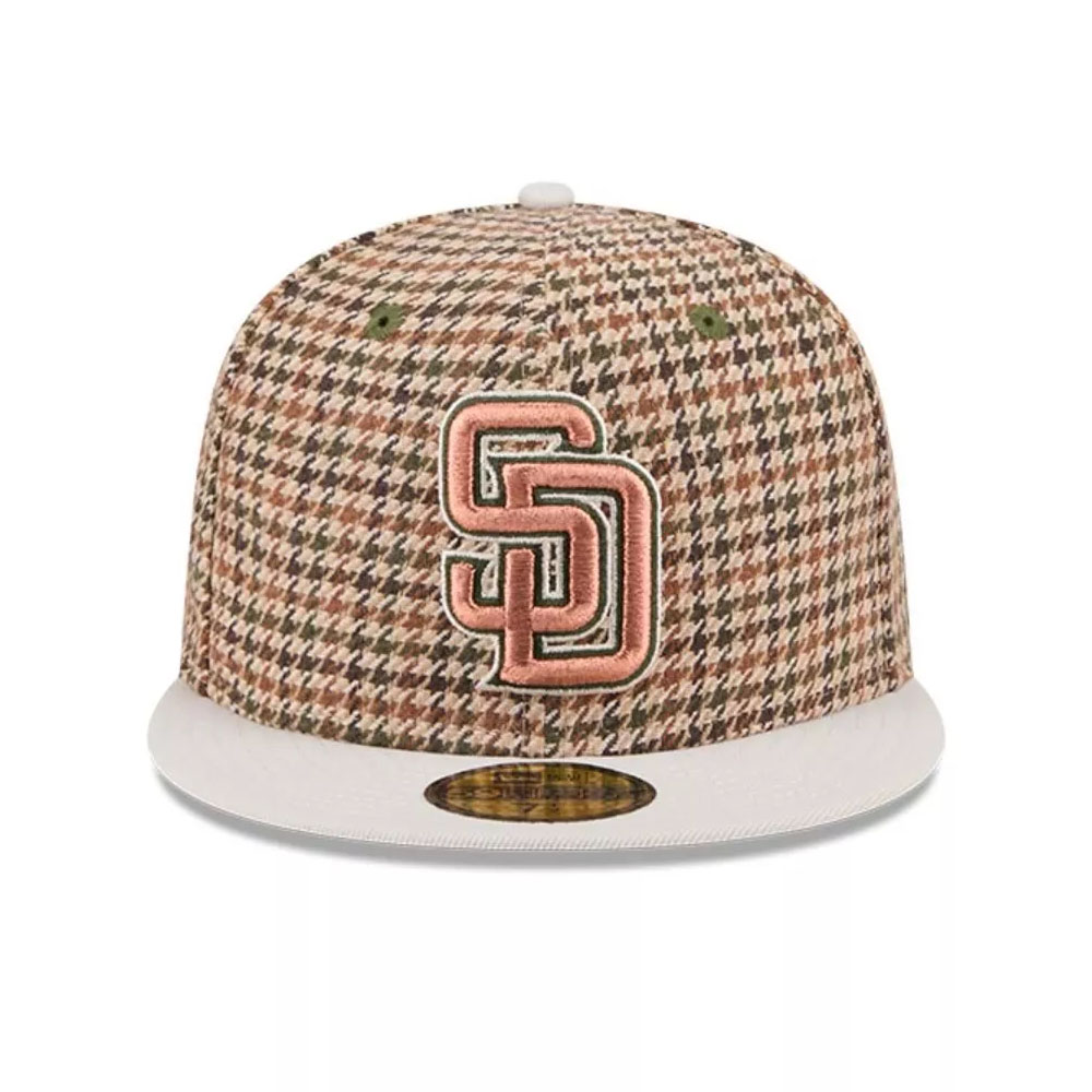 Jockey Gorro New Era 59Fifty San Diego Padres MLB Houndstooh Open Cafe
