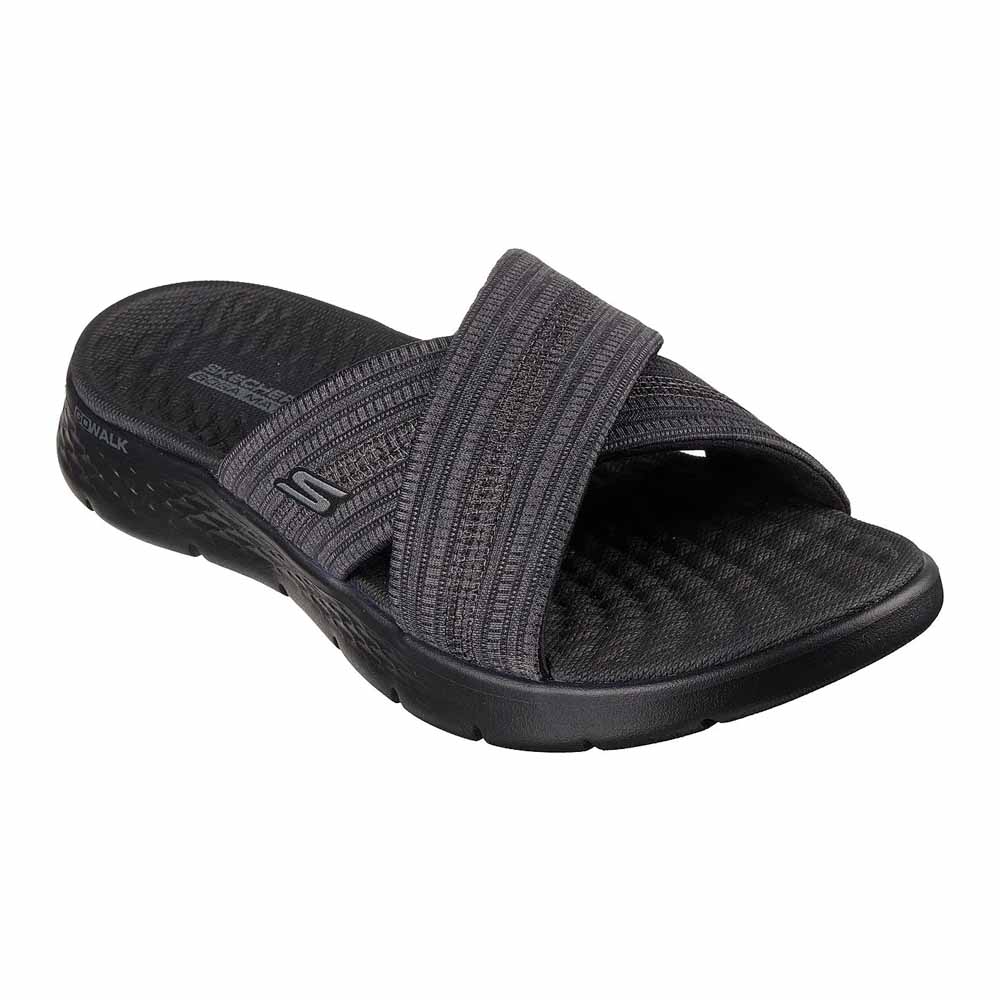 Sandalias Mujer Skechers Go Walk Flex Sandal Impressed Negro