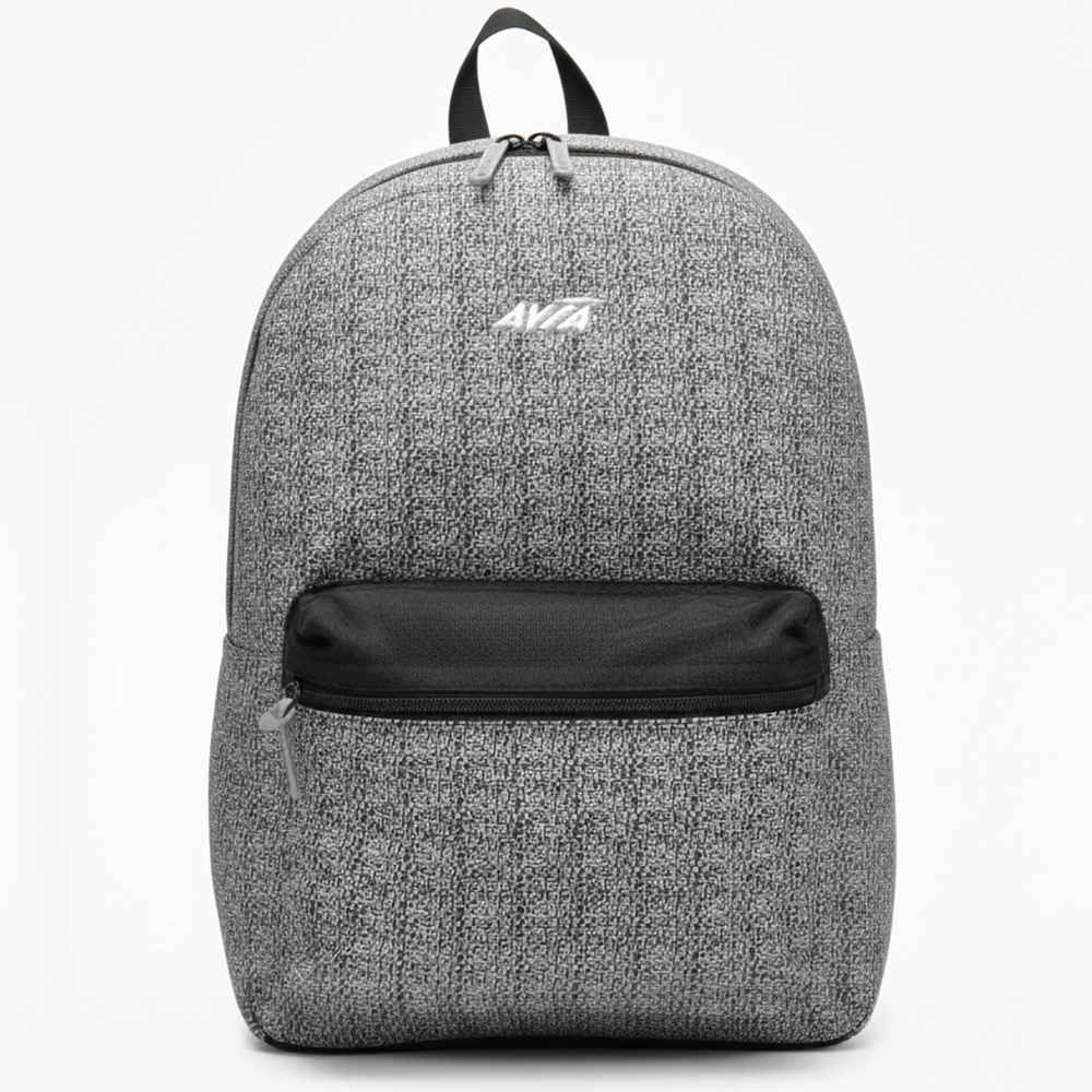 Mochila Escolar Textil Avia Gris