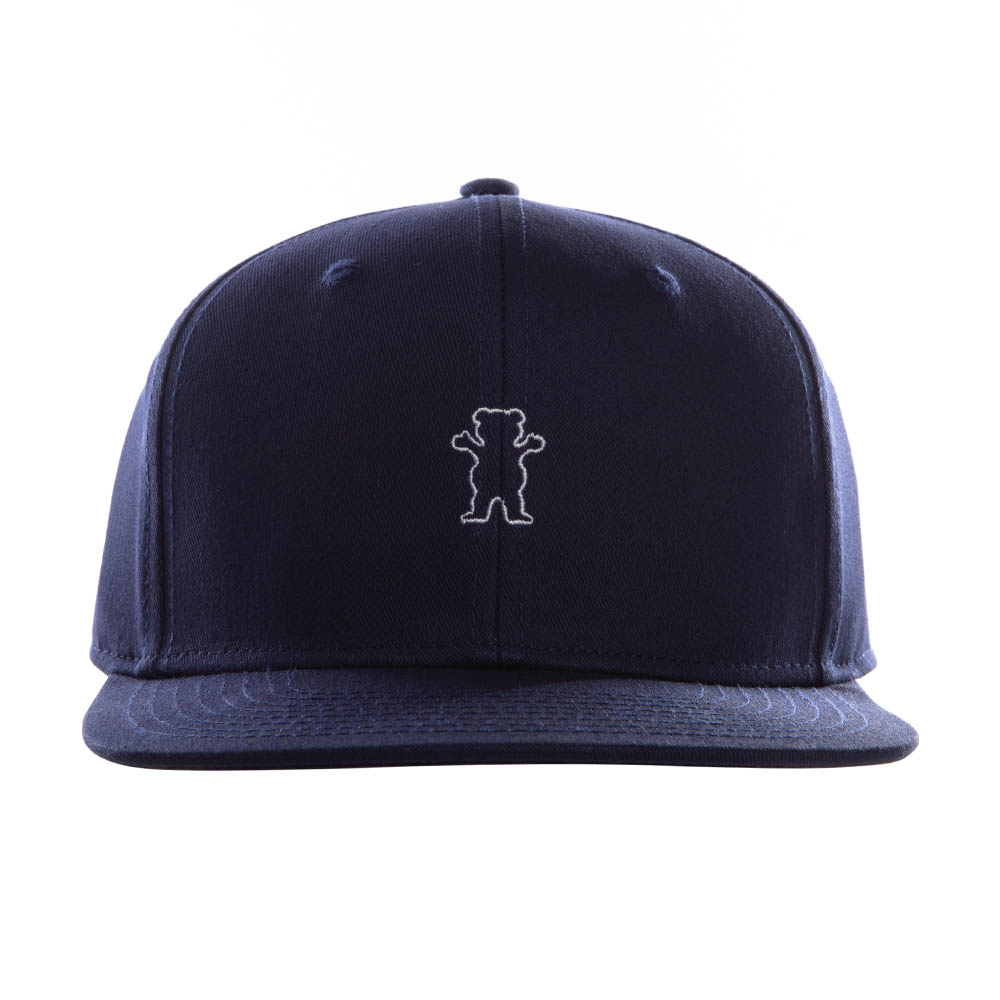 Jockey Azul Grizzly Griptape Og Tiny Bear Snapback Raised Embroidery
