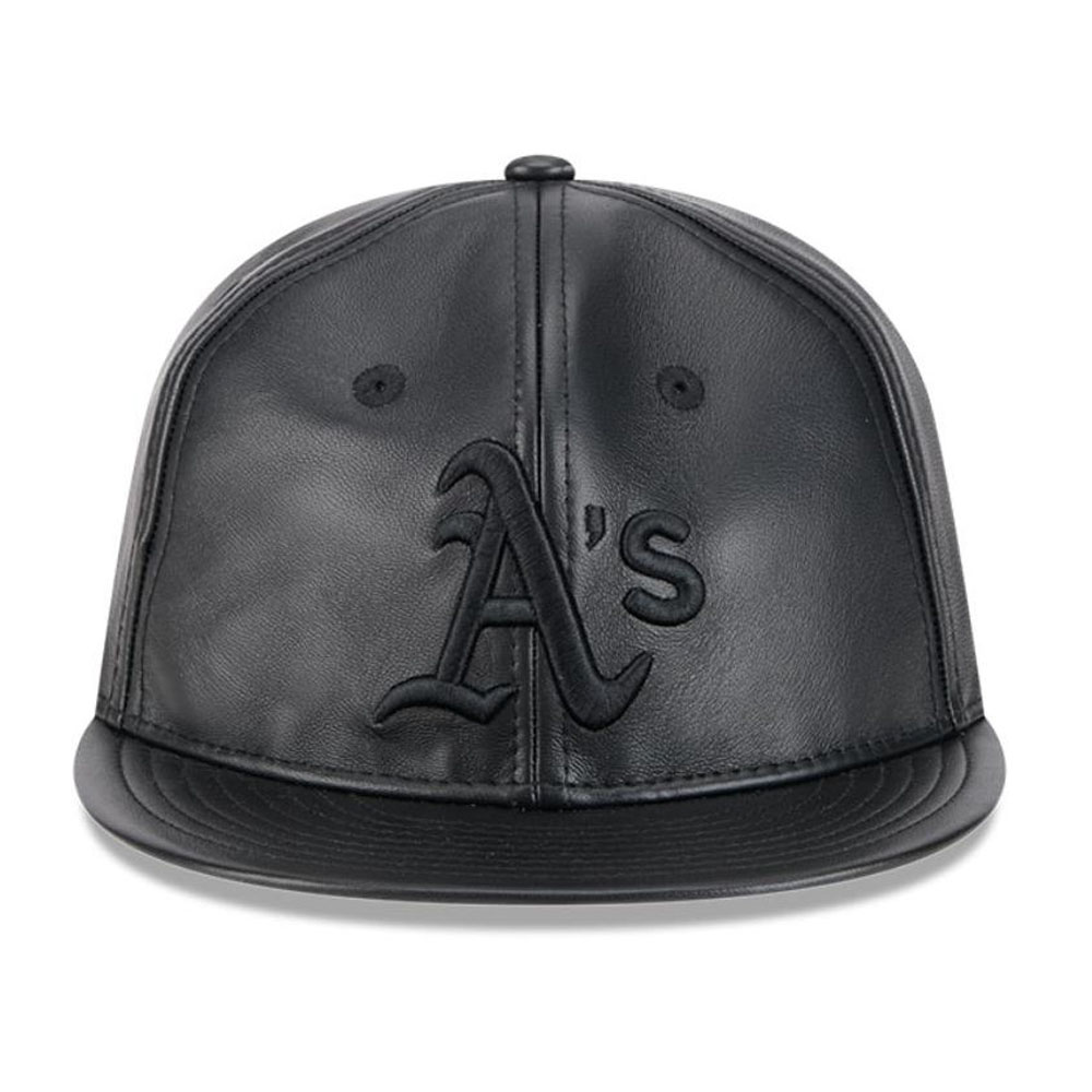 Jockey Gorra New Era 9Fifty MLB Oakland Athletics Genuine Leather Negro
