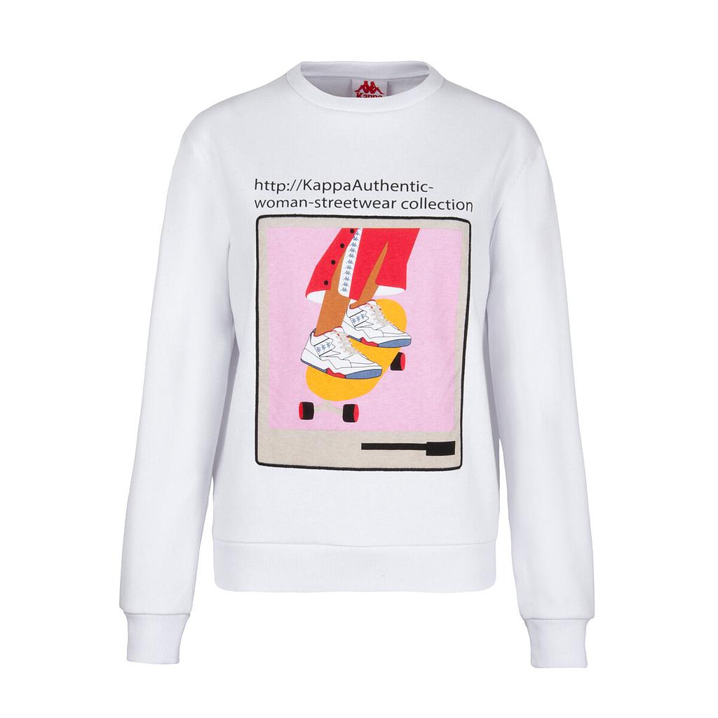 Poleron De Mujer Kappa Link Collection Blanco