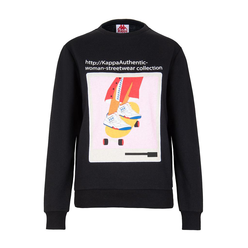Poleron De Mujer Kappa Link Collection Negro