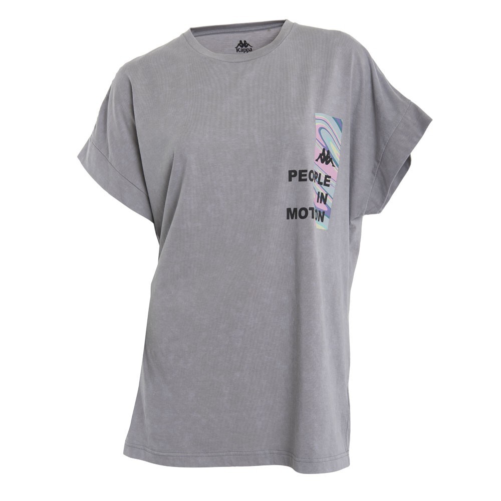 Polera Mujer Kappa Gris Urbana Deportiva