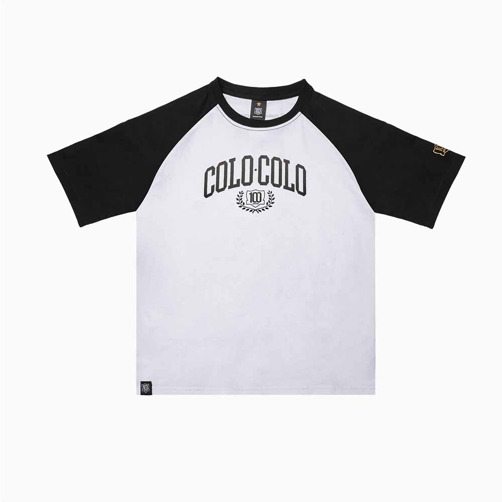 Polera Colo Colo Urbano Centenario Mujer Bi Color
