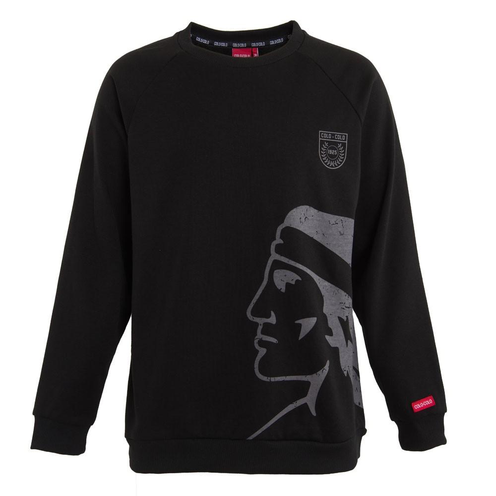 Poleron De Hombre Colo Colo Crew Cacique Urbano Negro