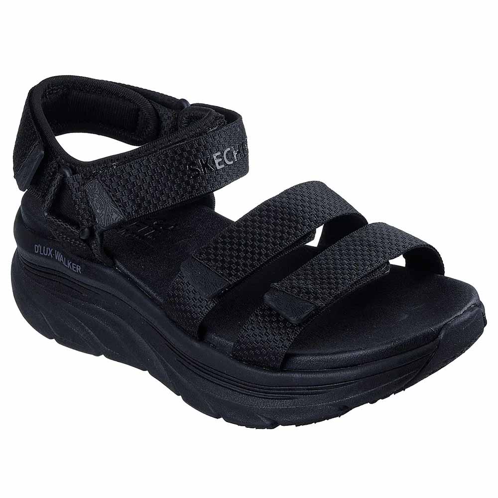 Sandalias Urbanas Mujer Skechers D'Lux Walker Going‑Out Vibe Negro