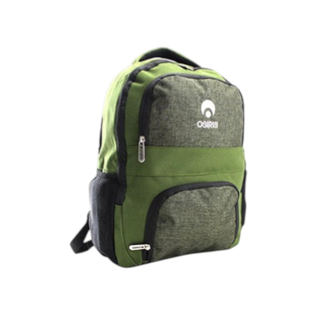 Mochila Osiris Escolar Trabajo Multi Bolsillos Verde
