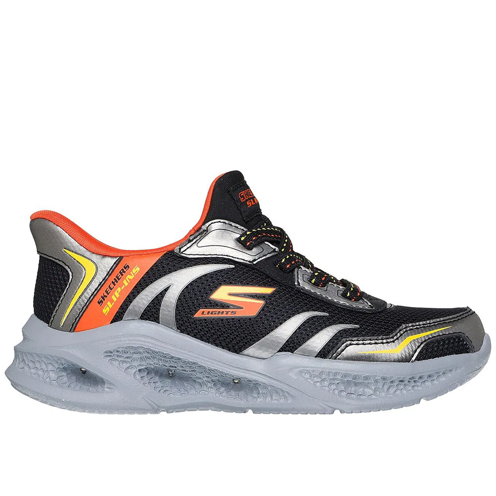 Zapatillas Niño Urbanas Skechers Meteor-Lights-Brisk- 403848L-BKSL