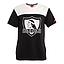 Polera Colo Colo Urbano Blanco y Negro Escudo Front