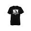 Polera Colo Colo Urbano Negra Escudo Plateado