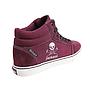 Zapatillas Unisex Jackass Crazy Action Caña Alta Vulcanizadas Burdeo-Blanco