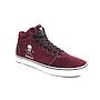 Zapatillas Unisex Jackass Crazy Action Caña Alta Vulcanizadas Burdeo-Blanco