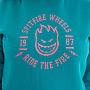 POLERON HOODIE MUJER SPITIFIRE TURQUESA