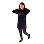 POLERON HOODIE LONG FIT MUJER SPITIFIRE NEGRO