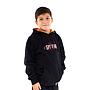 Poleron canguro con capucha de niño spitfire long fit fire negro