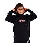 Poleron canguro con capucha de niño spitfire long fit fire negro