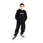 Poleron canguro con capucha de niño spitfire long fit fire negro