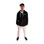 Poleron Full Zipper Con Capucha Spitfire Hombre Negro