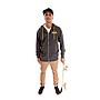 Poleron Hoodie Spitfire Ride To Burn Hombre Gris Oscuro