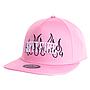 Gorro snapback spitfire black fire rosa