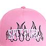 Gorro snapback spitfire black fire rosa