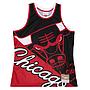 Tank Top Nba Big Face Fashion Tank 5.0 Hardwood Classics Chicago Bulls Black Mitchell And Ness