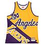 Tank Top Nba Big Face Fashion Tank 5.0 Hardwood Classics Loslak Yellow Mitchell And Ness