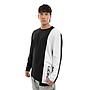 Polera Cac1ke Manga Larga Negro Blanco