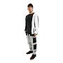 Polera Cac1ke Manga Larga Negro Blanco