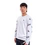 Polera Cac1ke Manga Larga Estampada Blanco