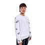 Polera Cac1ke Manga Larga Estampada Blanco