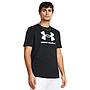 Polera Sportstyle Logo Manga Corta Negro Blanco Under Armour