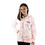 Polerón mujer con capucha full zipper tie dye rosado