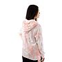 Polerón mujer con capucha full zipper tie dye rosado