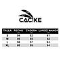 Polera Cac1ke Manga Larga Negro Blanco