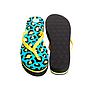 Sandalias hawaiana con plataforma mujer hang loose animal print celeste 
