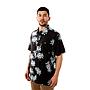 Camisa Manga Corta Hombre Florida Negro Hang Loose