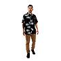 Camisa Manga Corta Hombre Florida Negro Hang Loose
