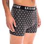 Pack 2 Boxer Hombre Print Gris Negro Spitfire
