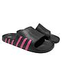 Sandalia Negro Fucsia Mujer