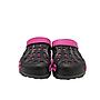 Sandalia Negro Fucsia Mujer
