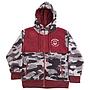 poleron micropolar full zipper infantil spitfire burdeo gris camo