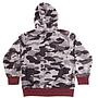 poleron micropolar full zipper infantil spitfire burdeo gris camo