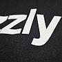 Polera Hombre Grizzly Griptape Lowercase Fadeaway Negro Letras Blancas