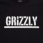 Polera Hombre Grizzly Griptape Print Script Logo Negro