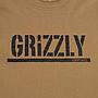 Polera Hombre Grizzly Griptape Print Script Logo Cafe
